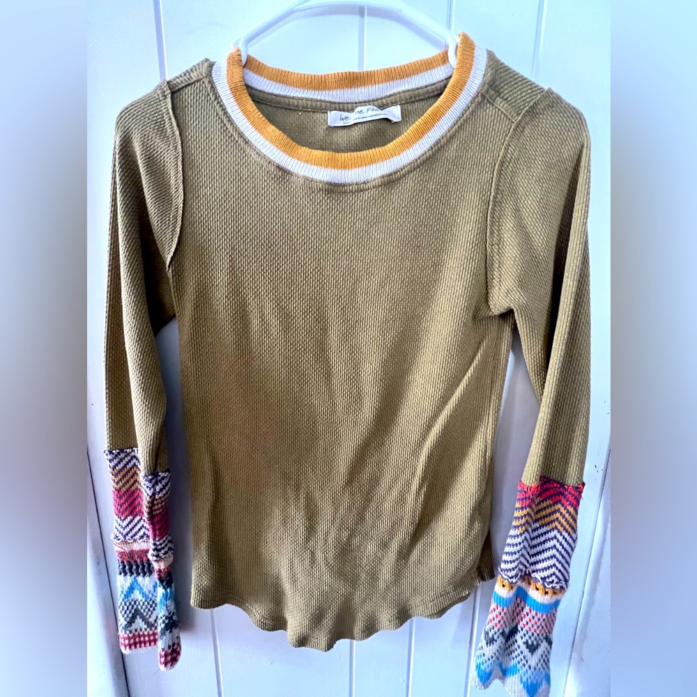 Free people all in cuff tee